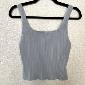 Aritzia Babaton Sculpt Knit Squareneck Tank Rib-knit tank top Size M